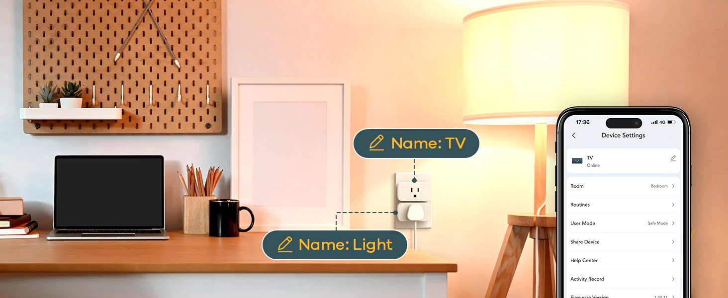 Linkind Matter Smart Plug, Work with Apple Home, Siri, Alexa, Google, SmartThings, Smart Outlet 15A/1800W Max, Smart Home Automation, APP Remote Control,Timer&Schedule, 2.4G Wi-Fi Only, 4 Pack