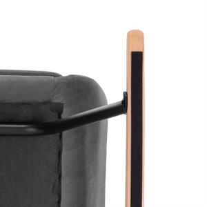 WOLTU Sedia A Dondolo Per Soggiorno Poltrona Relax Con Schienale Braccioli Grigio Scuro 16 schaukelstuhl