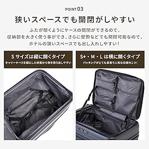 Amazon | [TIERRAL] スーツケース 機内持ち込み Sサイズ