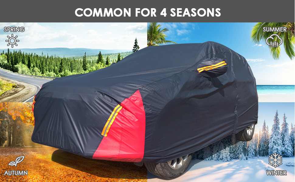 Car Cover Waterproof All Weather for Automobiles, 6 Layers
