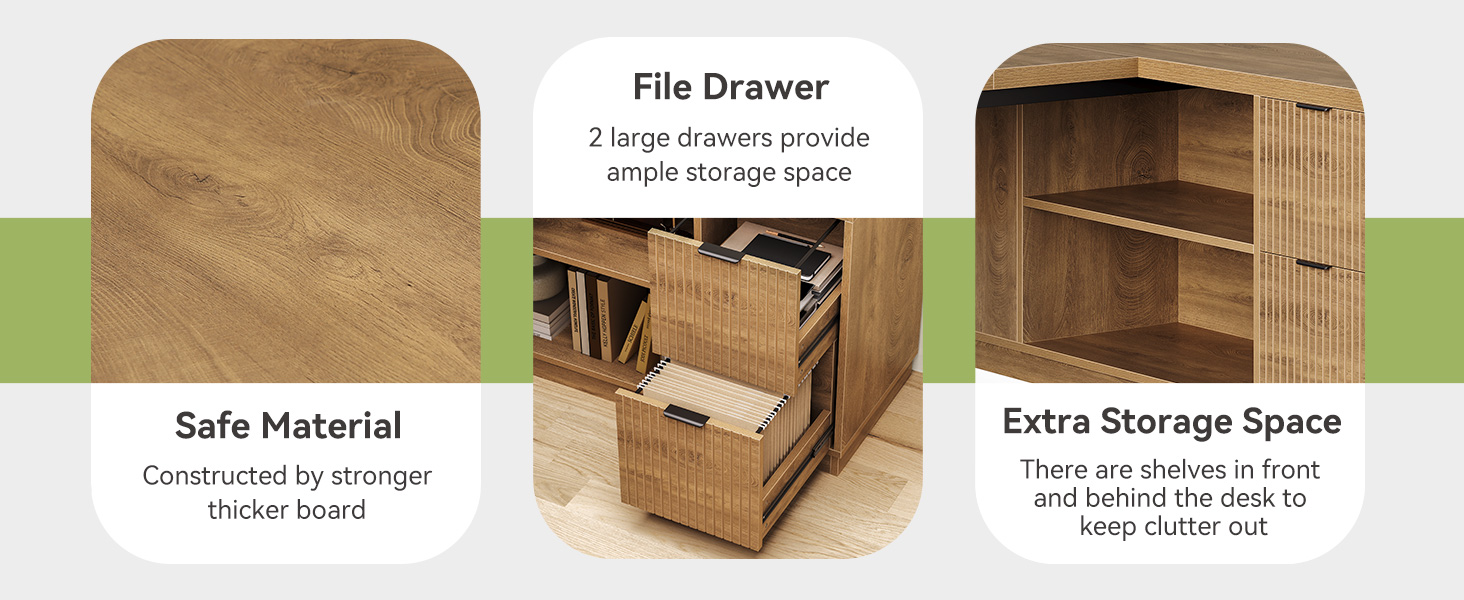 Modern Desk with Drawers