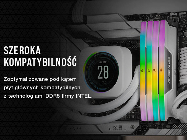 Corsair DDR5-5200MHz VENGANCE RGB 16GB×2 CORSAIR VENGEANCE RGB DDR5 RAM 16GB (2x8GB) 5200MHz CL40