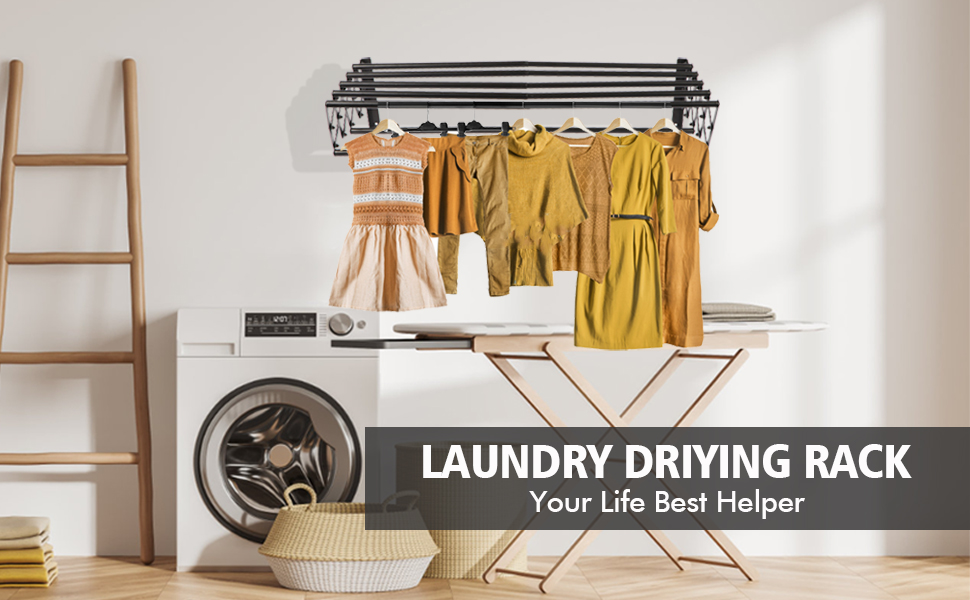 Clothes Drying Rack Wall Mounted