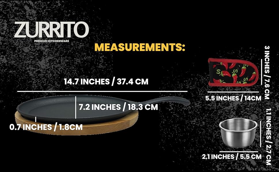 Fajita Skillet Bundle Set