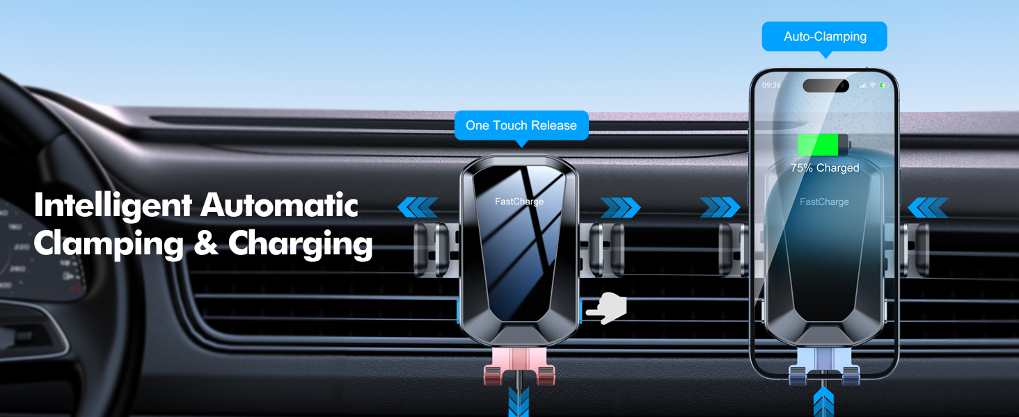 EOIWUY Wireless Car Charger Mount