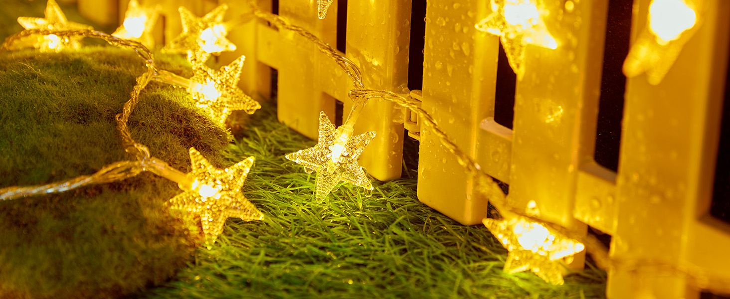 33 ft 100 LED Star Fairy String Lights