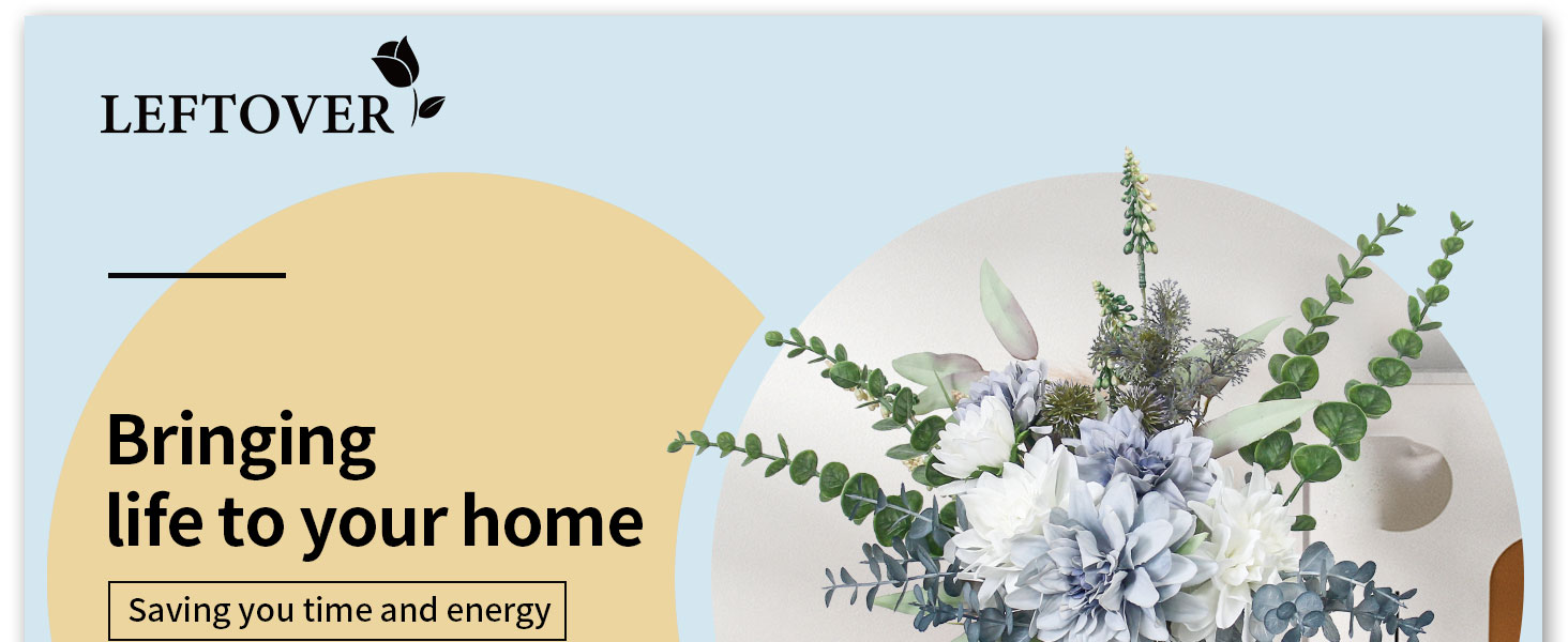 Faux Flowers in Vase