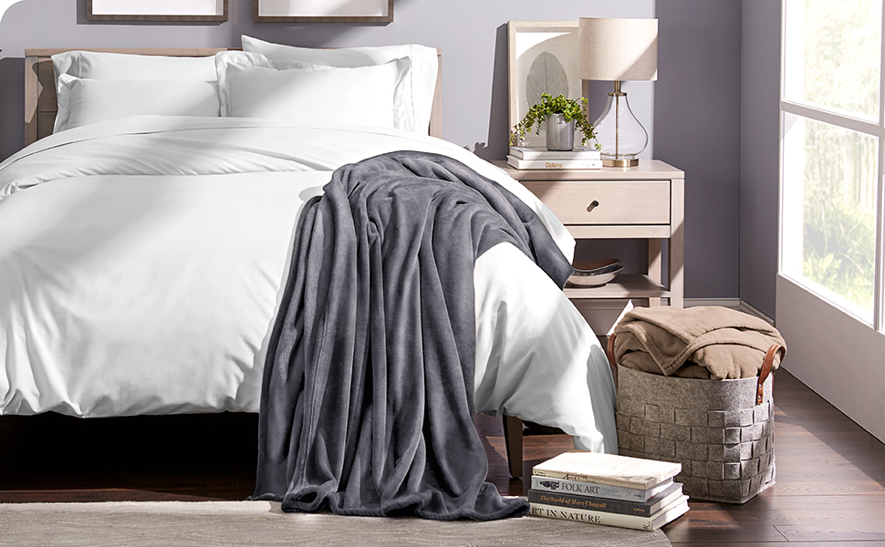 Arabest Fleece Blanket, 280GSM Super Soft Bed Blanket Plush Cozy