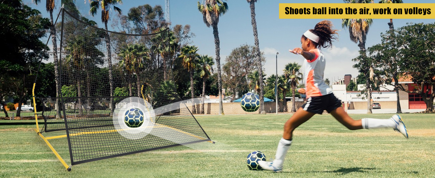 Lineslife Portable Soccer Rebounder Net, Dual Side Soccer
