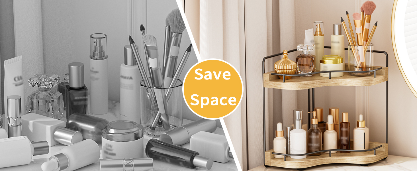 corner bathroom counter organizer