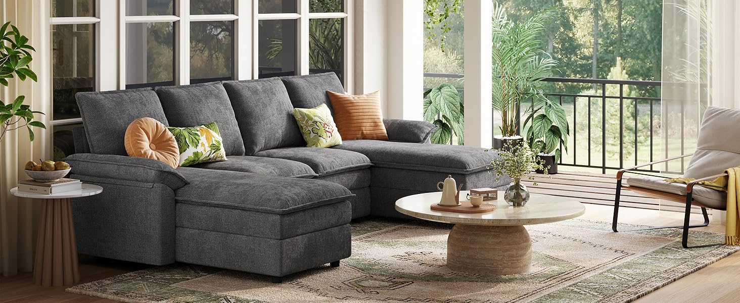 sectional couch with chaise HS009