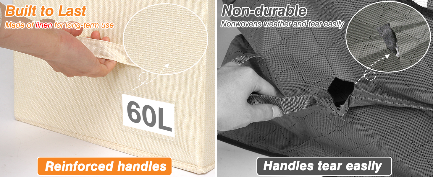 boailydi 60L Large Clothes Storage Bin, Comforter Storage