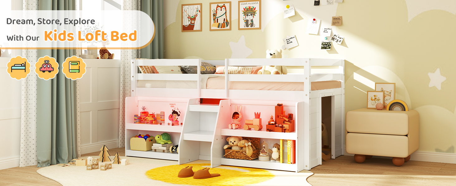 Low Loft Bed