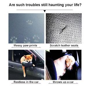 BYGD Car Seat for Dogs, Dog Car Basket with Leveling Support Rod, Car Accessory for Dogs, Suitable for Small and Medium Pets 14 2