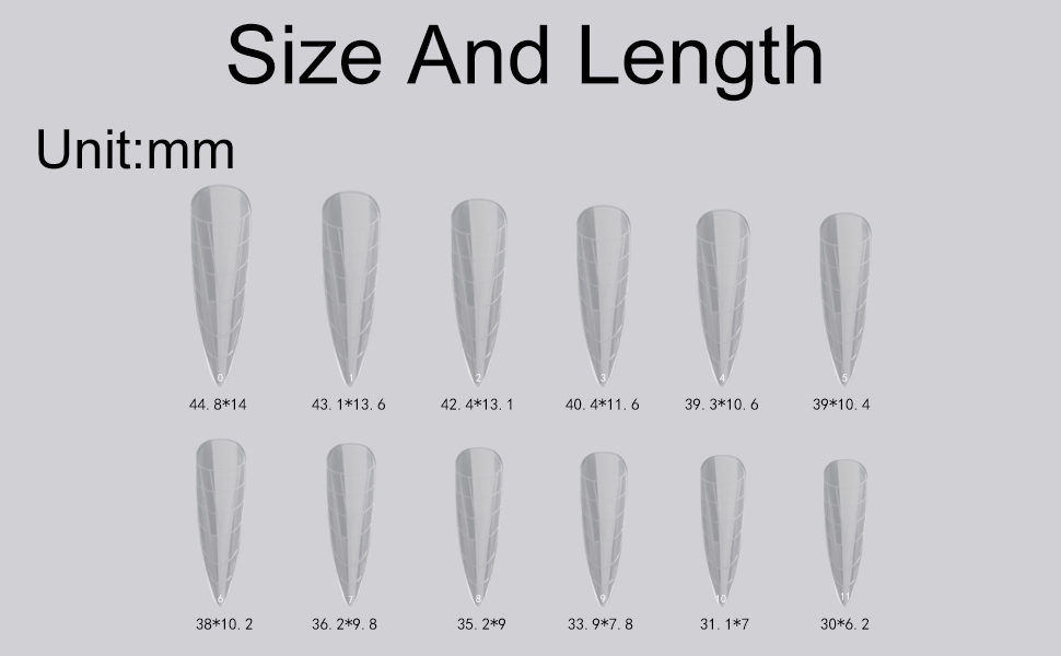 Almond Shape Nail Forms