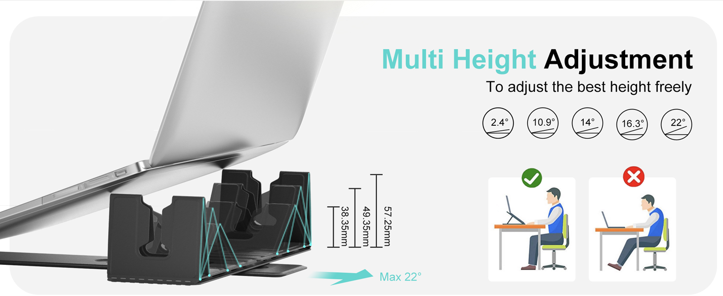 Perilogics portable travel laptop stand