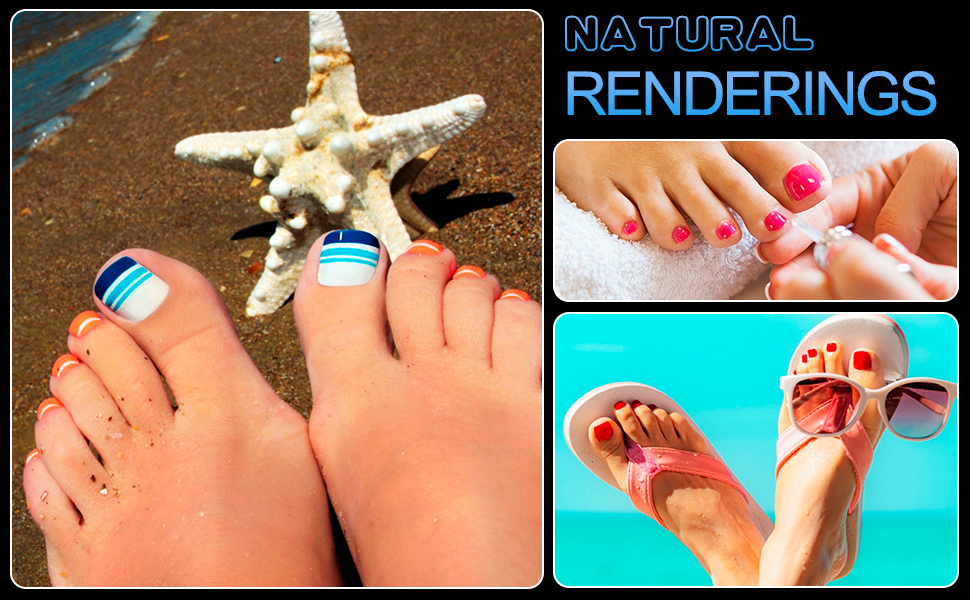 AORAEM Toe Nail Tips