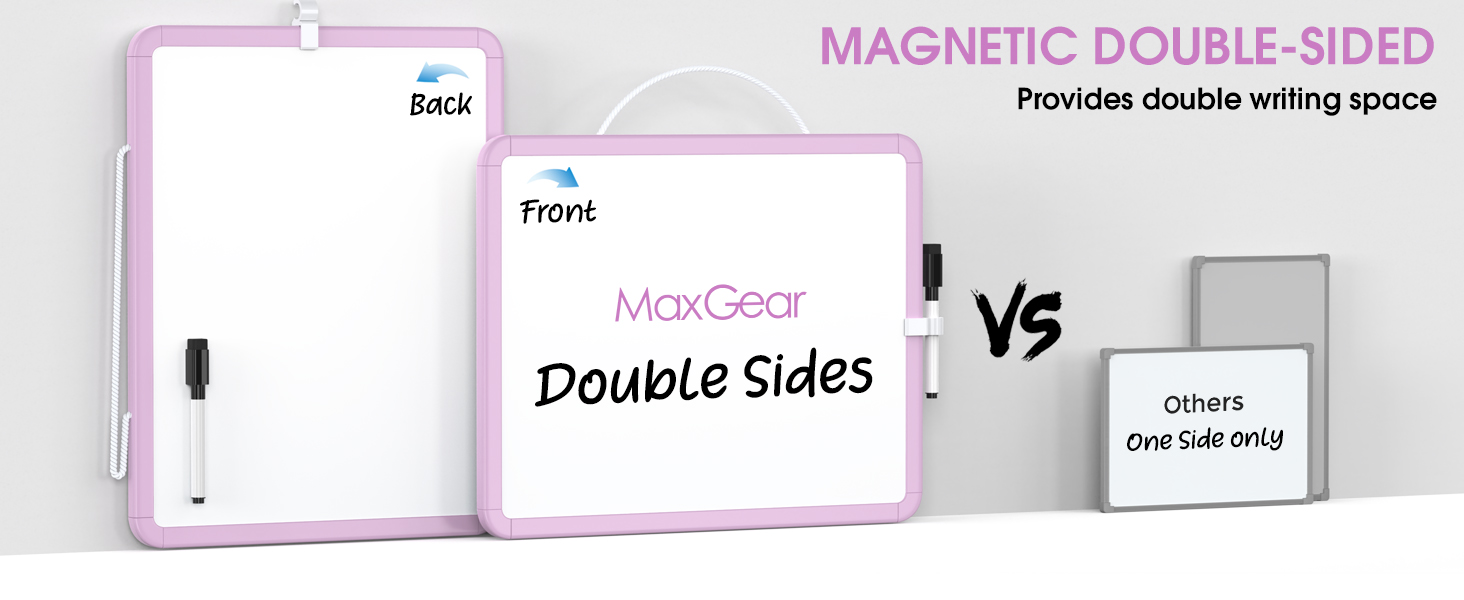 double-sided dry erase board
