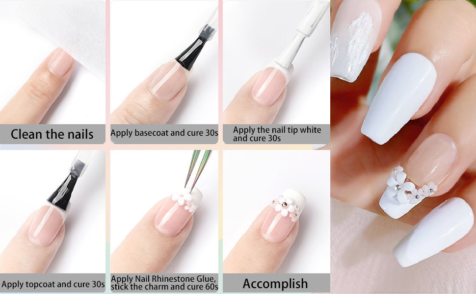 flower nail charms usage