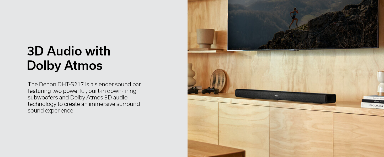 Denon DHT217 Dolby Atmos Soundbar with Bluetooth connectivity