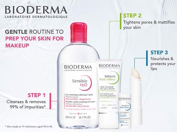 Amazon.com: Bioderma Sensibio H2O 500ml + Sébium Pore
