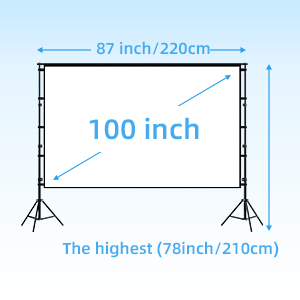 100 inch projector screen and stand