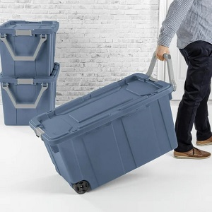 Amazon.com - Storage Bin 40 Gallon 160 Qt Wheeled Industrial