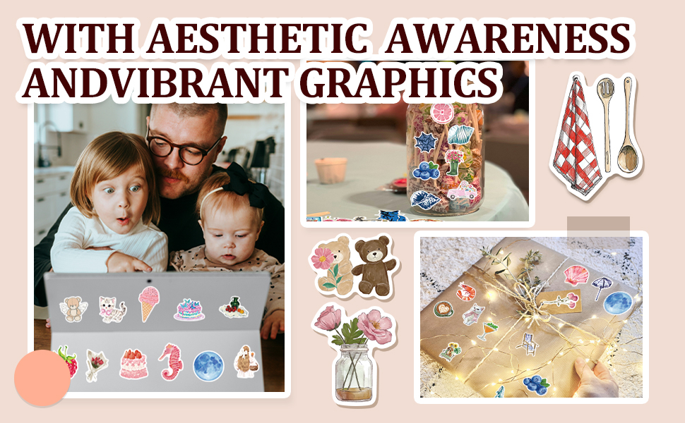  Y2K Aesthetic Stickers, Coquette Girl Aesthetic Stickers
