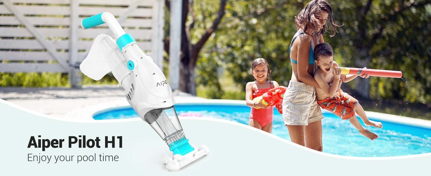 AIPER Cordless Pool Vacuum, Handheld Rechargeable Pool