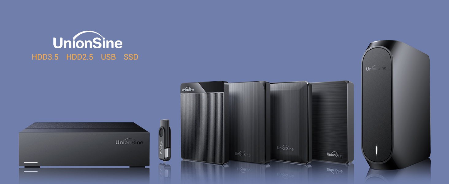 UnionSine 8TB Desktop External Hard Drive 3.5 Inch USB3.2 Gen2 HDD