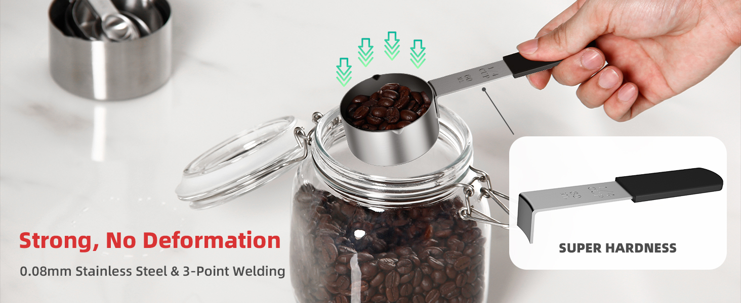 magnetic measuring cups