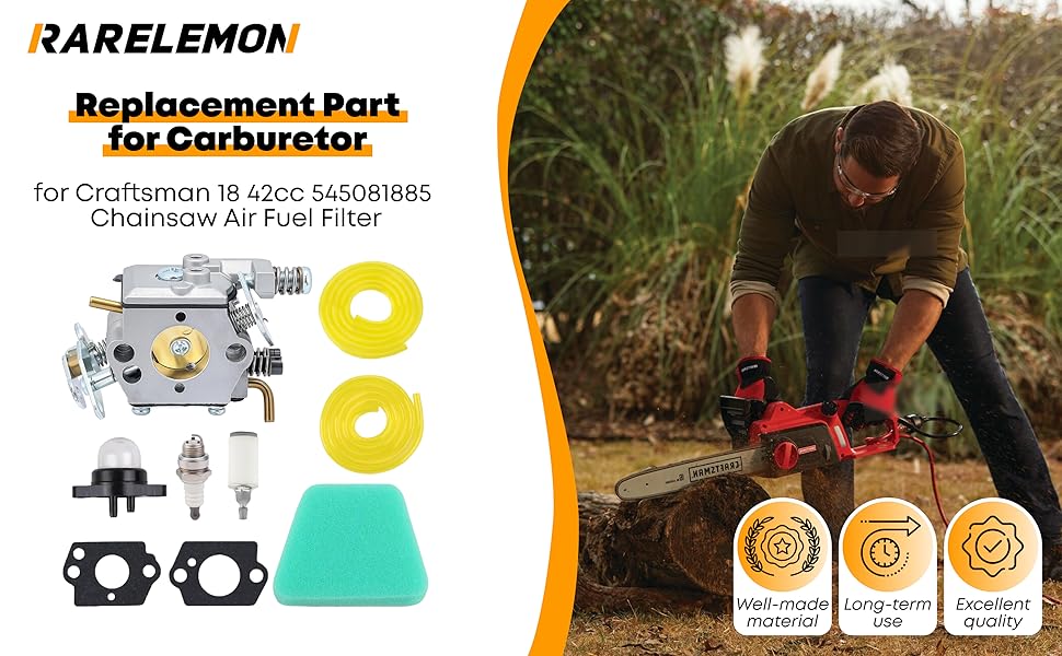 rehacer × WILD THINGS Amazon.com: Carburetor Poulan Wild Thing Chainsaw Parts Kit