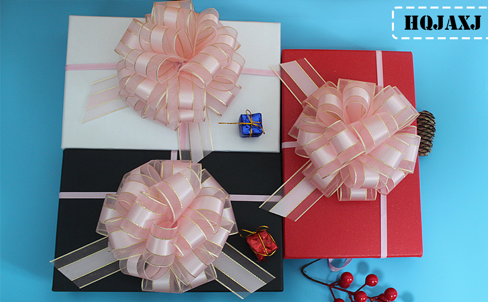 6pcs Pull Bows,Pull Bows for Gift Wrapping Pull Bow Ribbon
