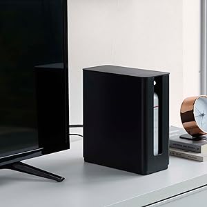 Amazon｜山崎実業(Yamazaki) 重ねられる スリム 蓋付き ルーター