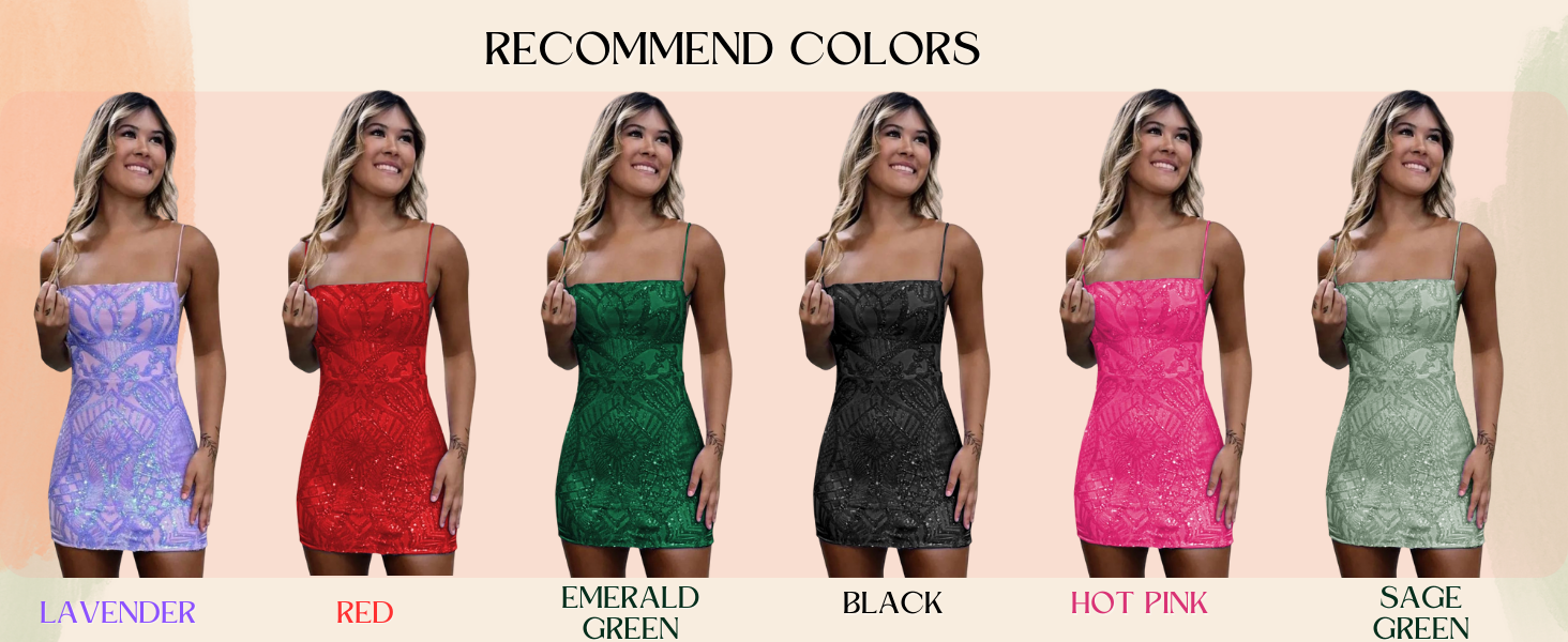 Eightale Sequin Short Dresses Sparkly Lace Teens
