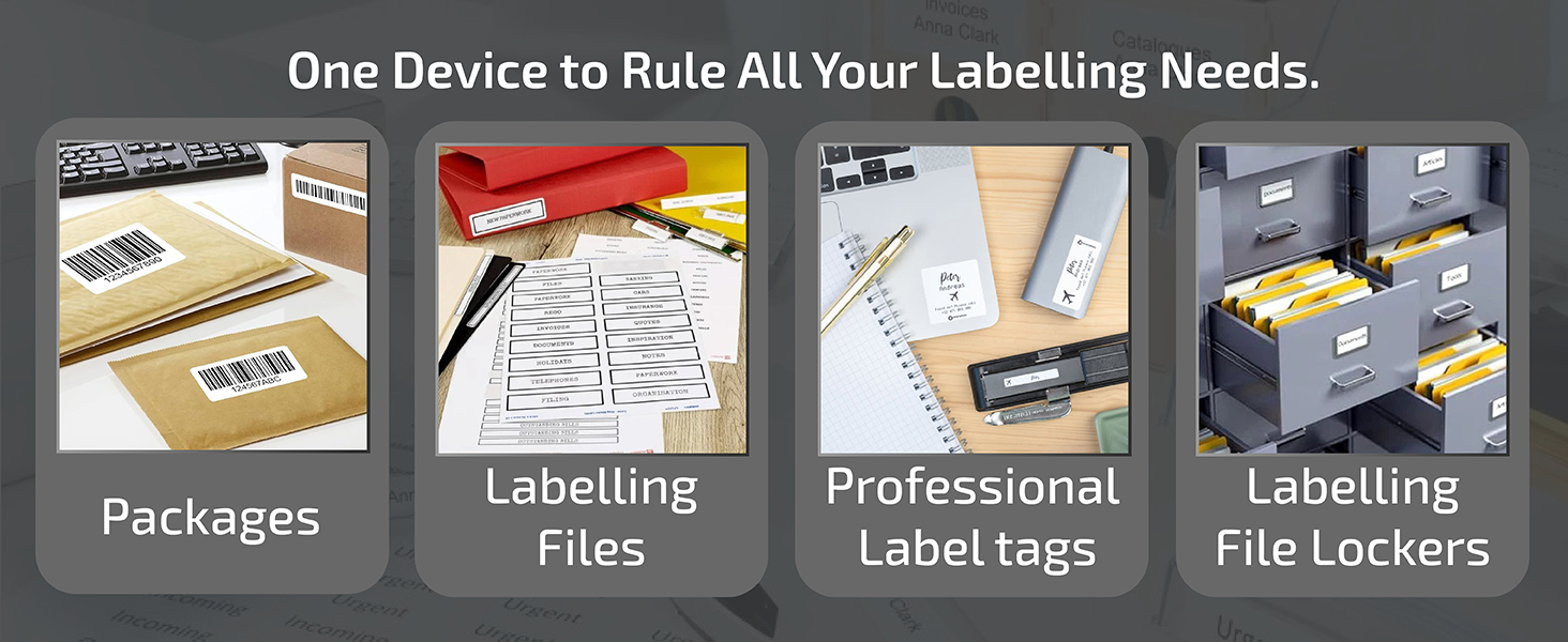 Print product tags, barcodes, and shipping labels – ideal for shops, offices, and inventory