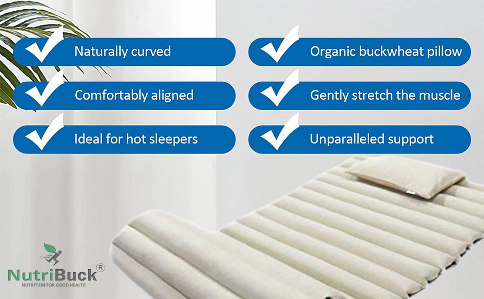 NutriBuck® Buckwheat Hull Mattress Single Bed Mattress Mini