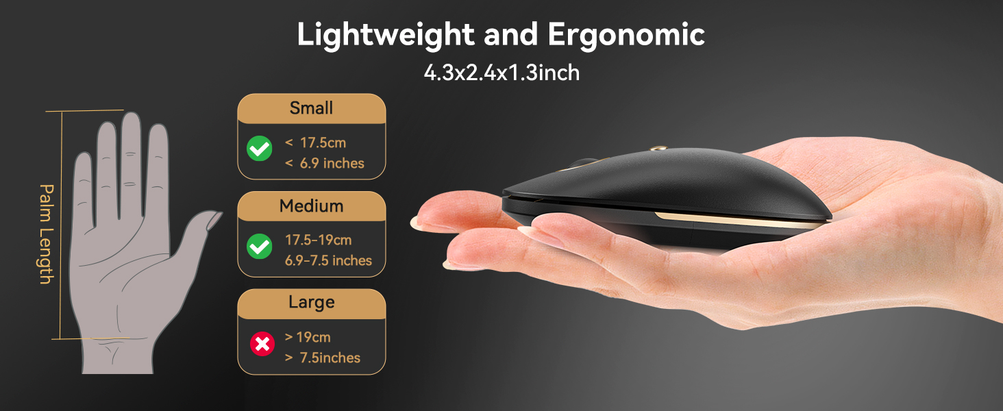 Lightweight and Ergonomic