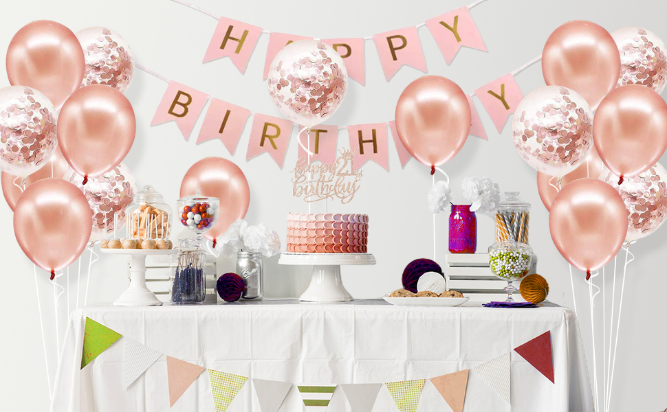 21st Birthday Decorations for Her