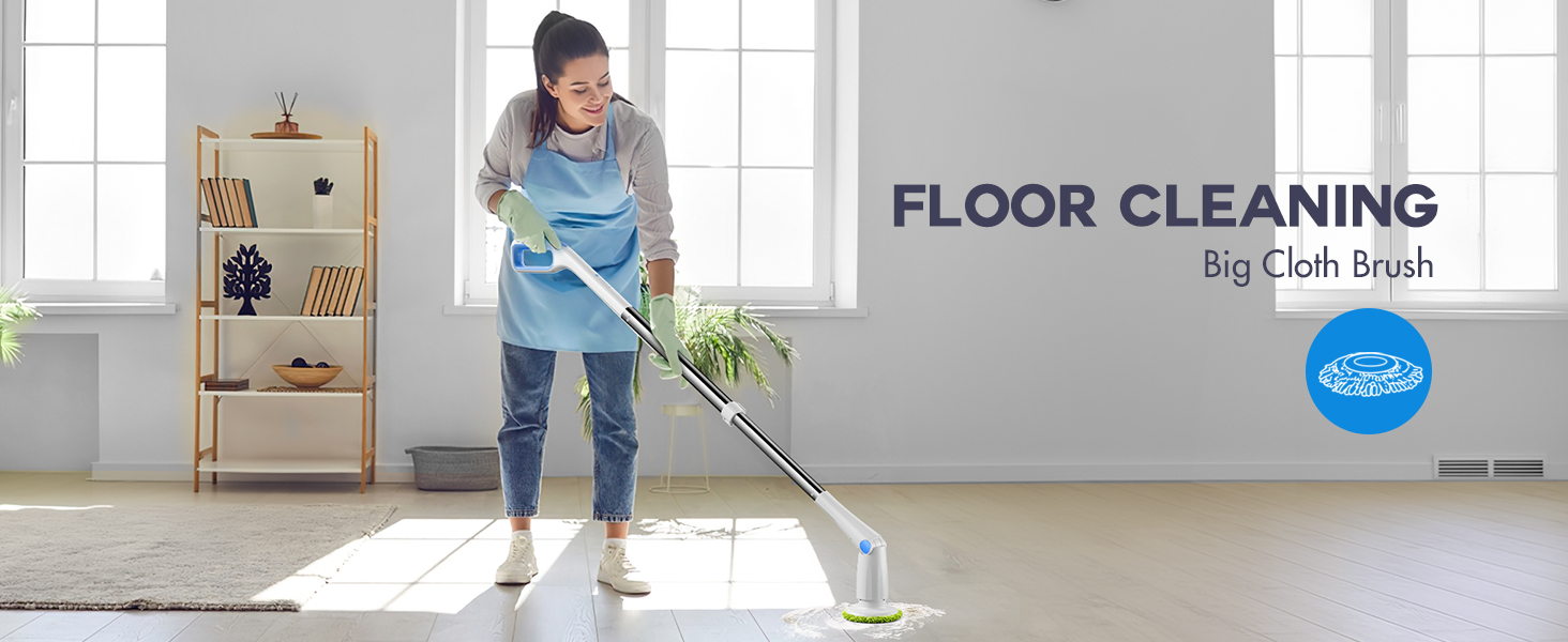 CAKILA Electric Spin Scrubber, Cordless Cleaning Brush with