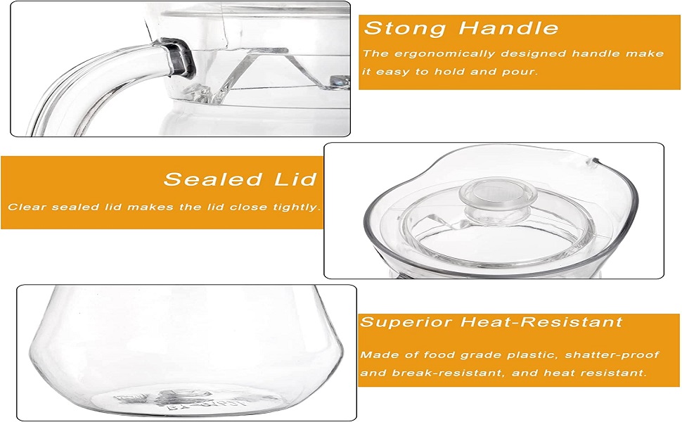 glass jar water jug water jug 2 litre glass water jug and glass set