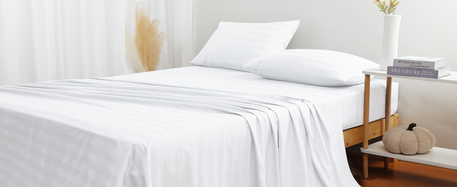 Flat Sheet Only King Size, 400 TC 100 Egyptian Cotton Flat
