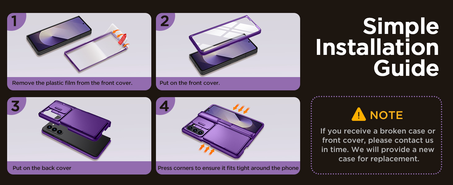 TONGATE for Z Fold 6 Case, [with Card Holder & S Pen Holder