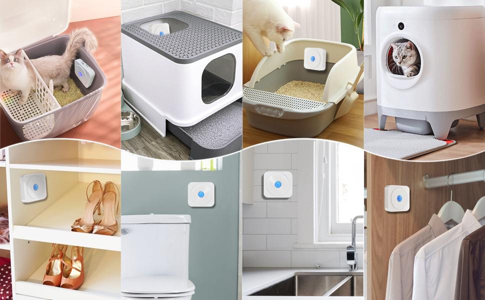 Cat Litter Deodorizer, RundA Smart Unscented Litter Box Pet