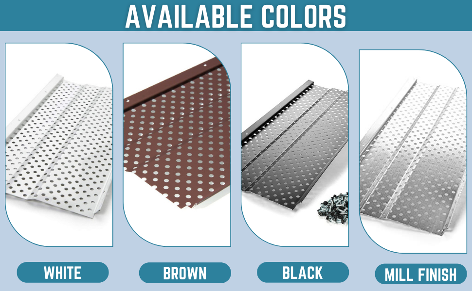 Waterlock 6" Gutter Guards Leaf Protection, Domestic Aluminum Gutter Covers 6 Inch (200 Feet