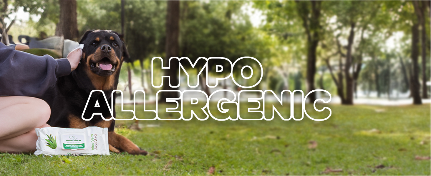 dog wipes deodorizing hypoallergenic