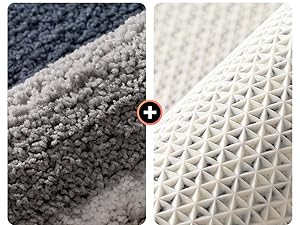 「Tuokus」バスマット 足拭きマット お風呂マット 玄関マット 吸水速乾滑り止め 風呂マット ふんわり 超厚い 吸水速乾 滑り止め ふわふわ 洗える 丸洗い可能