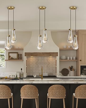 brass pendant light kitchen island