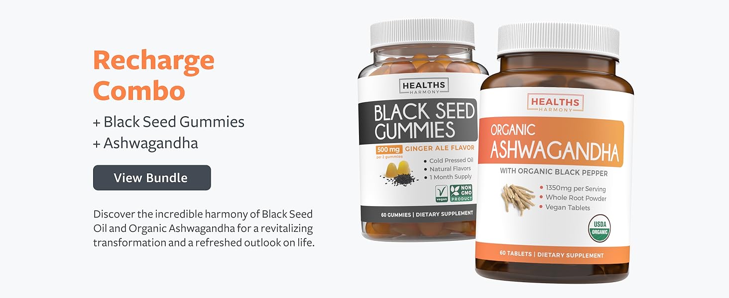 black seed oil and ashwagandha supplement