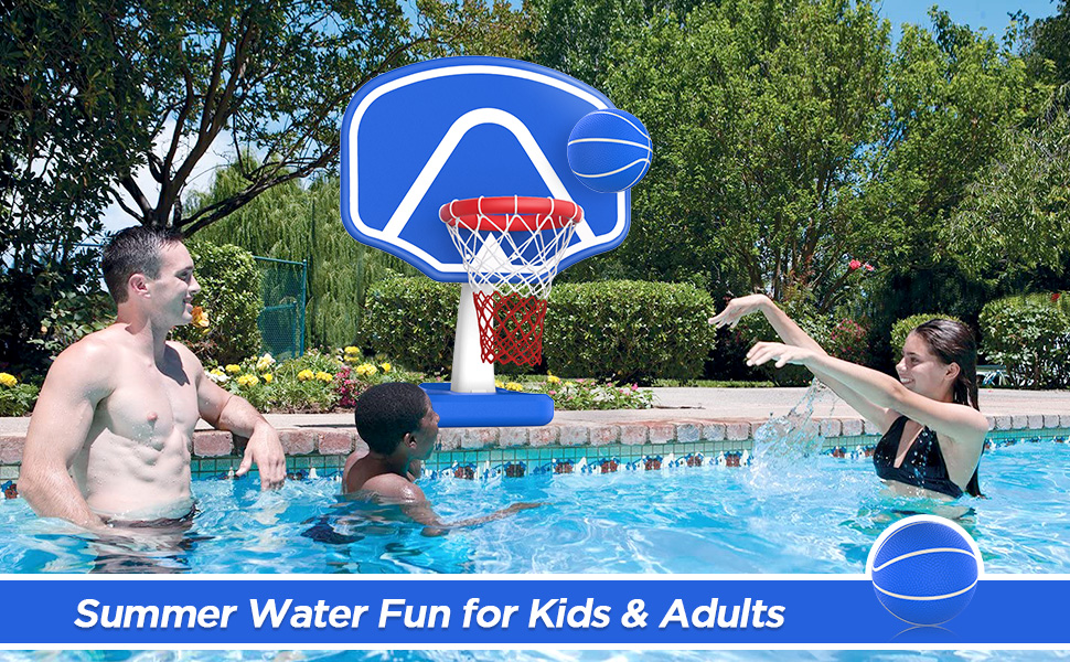 Pool Basketball Hoop Poolside, Swimming Pool Basketball